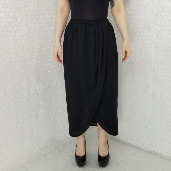 SOLD🌈1980s Frank Usher tulip hem skirt - Picture 2 of 7